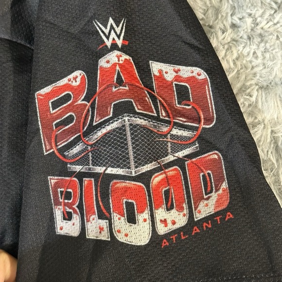 WWE BAD BLOOD 2024 Football Jersey Tampa Bay Medium Cm Punk Official - Picture 4 of 5